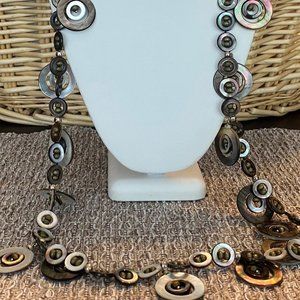 Mother of Pearl  Style Opera Length Necklace